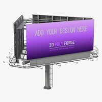 Unipole Billboard - Three-Side Panel Bulletin