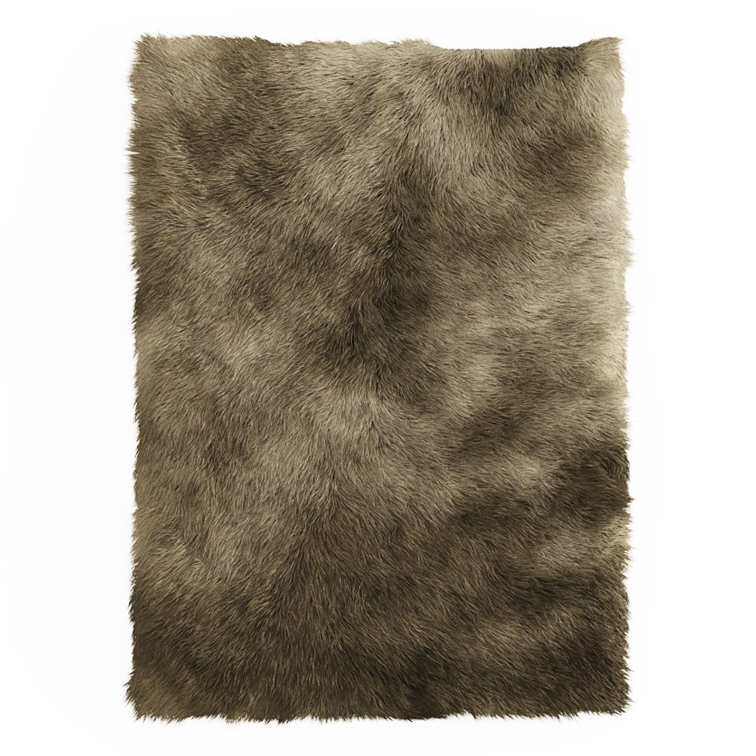 3D model carpet fluffy rectangular - TurboSquid 1596783