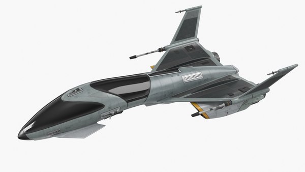 modelo 3d Nave espacial de combate futurista en vuelo - TurboSquid 2352725