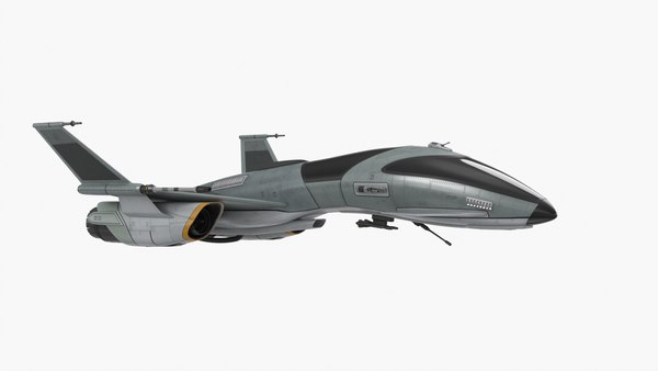 modelo 3d Nave espacial de combate futurista en vuelo - TurboSquid 2352725