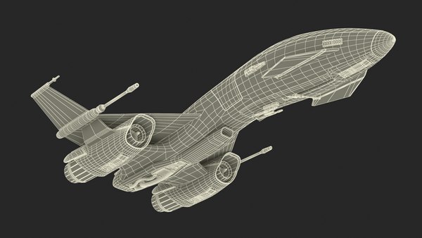 modelo 3d Nave espacial de combate futurista en vuelo - TurboSquid 2352725