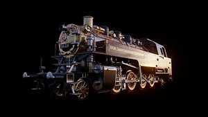BR86 Custom Steam Locomotive (PBR, Rigged, Animated)