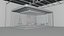 Futuristischer Sci-Fi-Neon-Ausstellungsstand 3D-Modell 3D-Modell