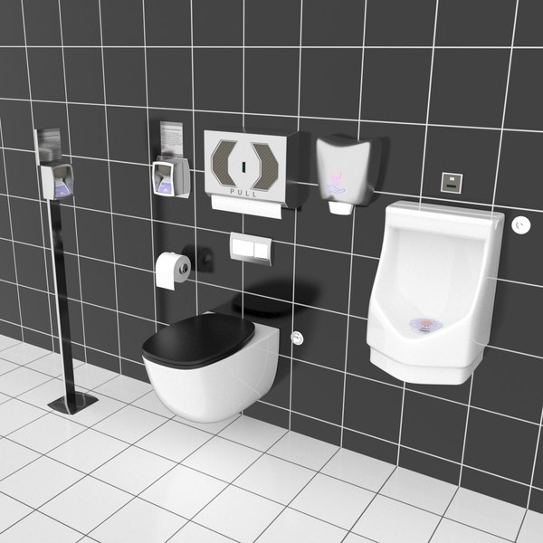 3D bathroom toilet