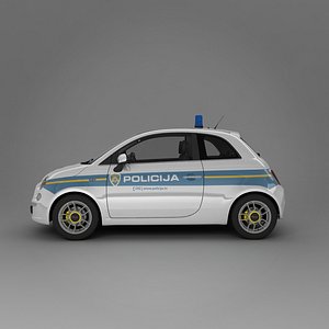 Fiat 500 2007 Croatian Police Hrvatska Policija