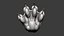 Scultura Highpoly di zampa di gatto