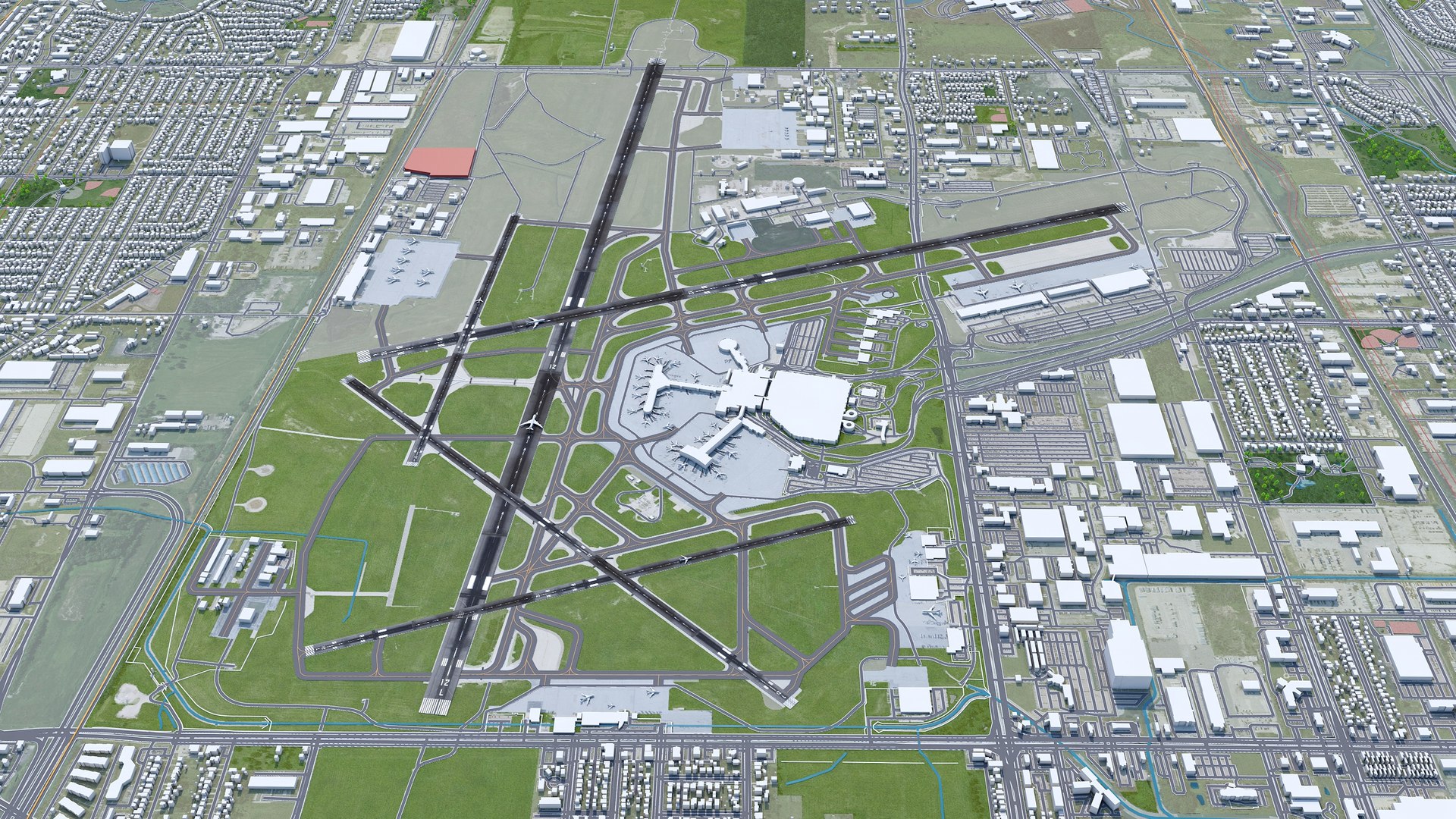 General Mitchell International Airport 3D - TurboSquid 2016187