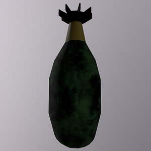 3D Air Bomb  Game Ready  Low Poly PBR 3D Model