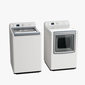 load washer dryer 3d model