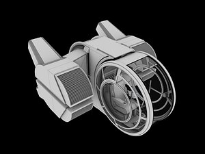 3d short range fighter cockpit model