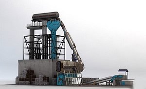 recycling plant facility 3d lwo