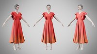 Dress 45 Average Red