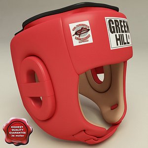 3d model of training boxing helmet