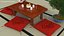 Juego de mesa de té con tatami