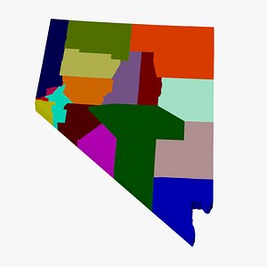 County Map - Nevada