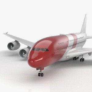 3D Generic Airplane 02 model
