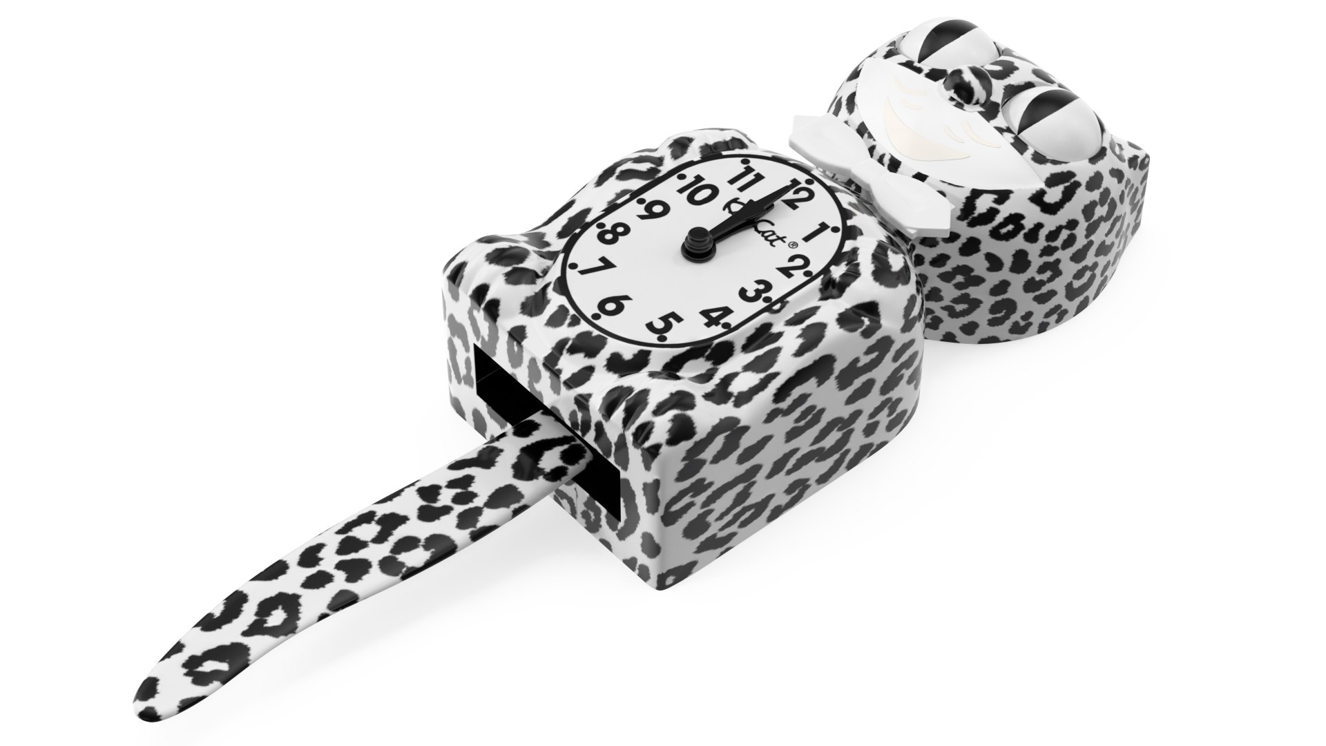 Snow Leopard Kit Cat Clock Rigged 3D model - TurboSquid 2065193