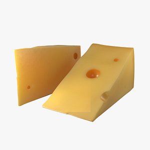3d cheese wedge model