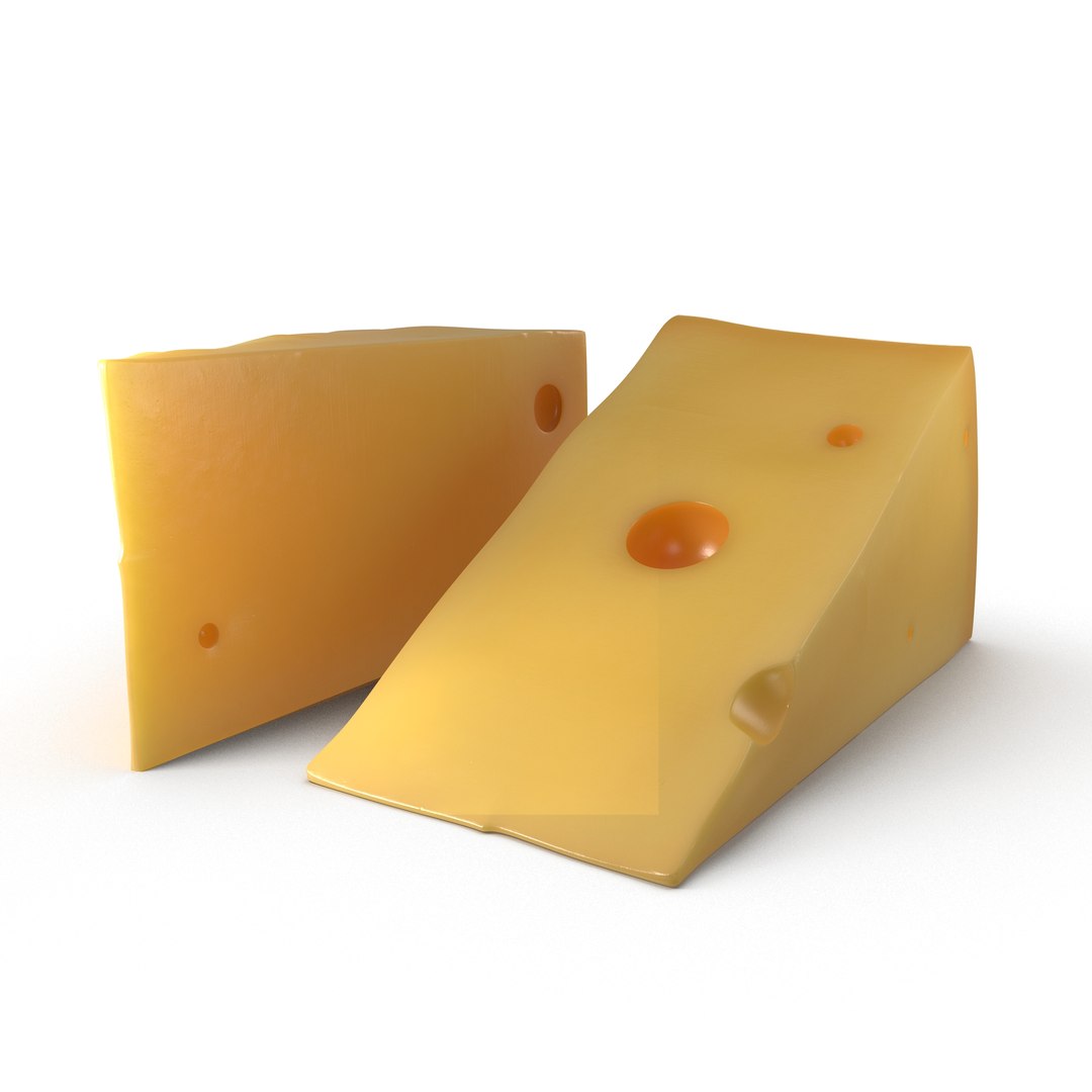 Cheese Wedge 3D model preview
