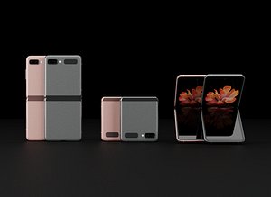 3D model samsung z flip 5g