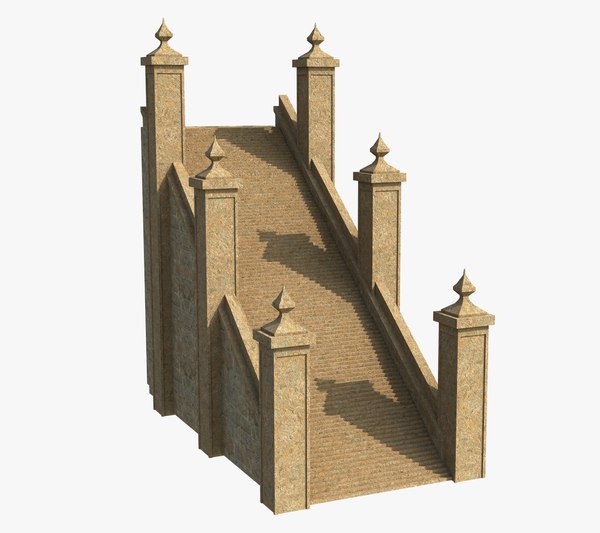 Free Orient Stairs 3D model