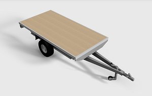 car trailer 3d model