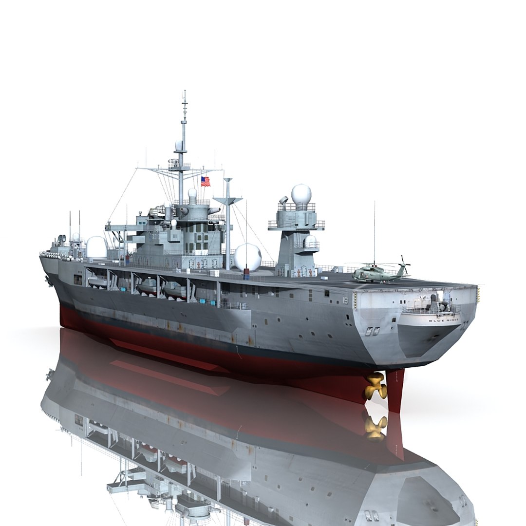 3d 3ds uss blue ridge lcc-19