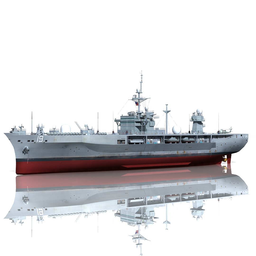 3d 3ds Uss Blue Ridge Lcc-19