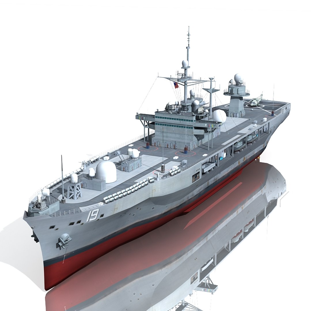 3d 3ds Uss Blue Ridge Lcc-19