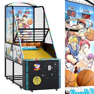 Hoop Dreams Basketball Game Machine 3D model