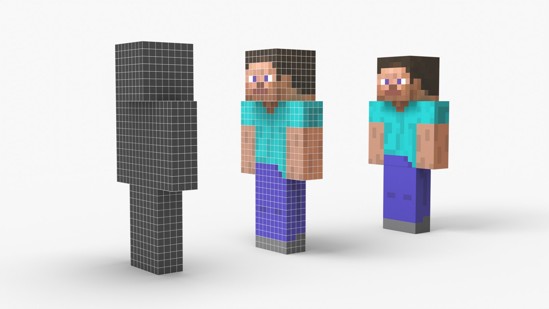 3D Minecraft Steve Model - TurboSquid 2347191