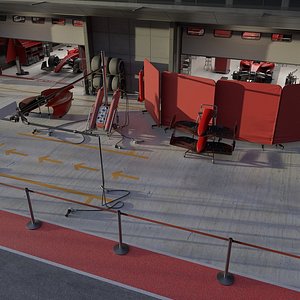 F1 TEAM TEST DAY SCENE