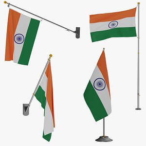Indian Flags 3D