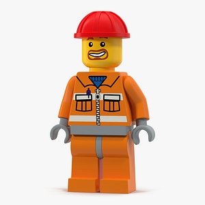 lego man builder 3d model
