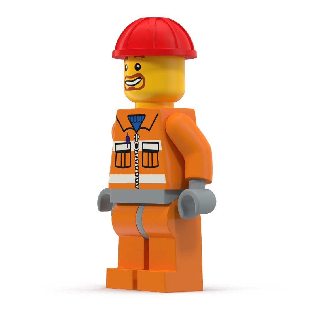 Lego Man Builder 3d Model