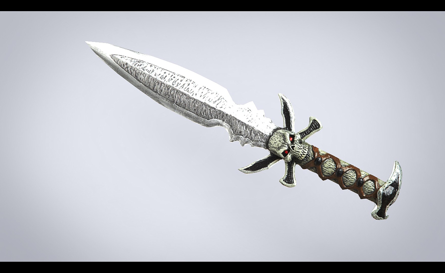 3d model dagger skull