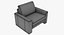 Modularer brauner Ledersessel