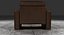 Modularer brauner Ledersessel