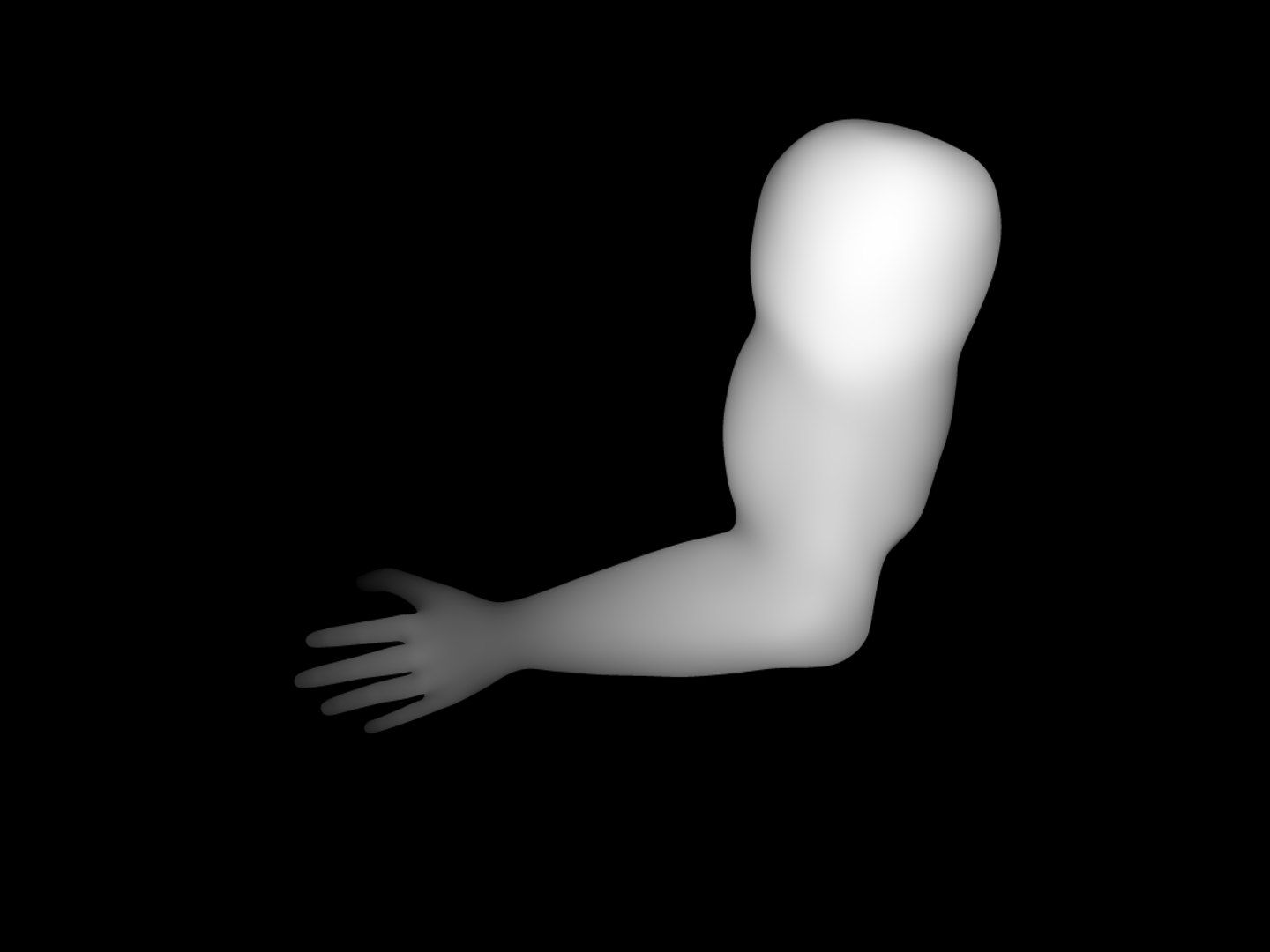 obj human arm