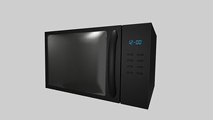 3D Low Poly Microwave