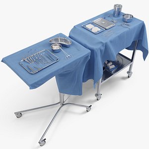 Common surgery Instruments and equipment 3D model