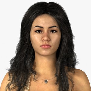 3D Jasmine Realistic Philippines Young Woman Character