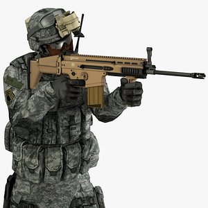Military Male US Soldier Set 2