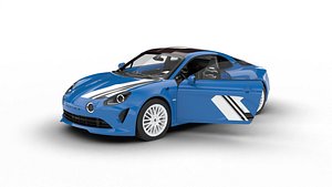 Alpine A110 San Remo 73 2023 HQ 3d model 3D model