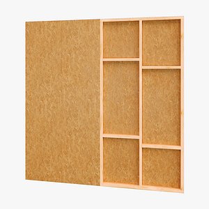 Modern Interior with Architectural Divider 3D model