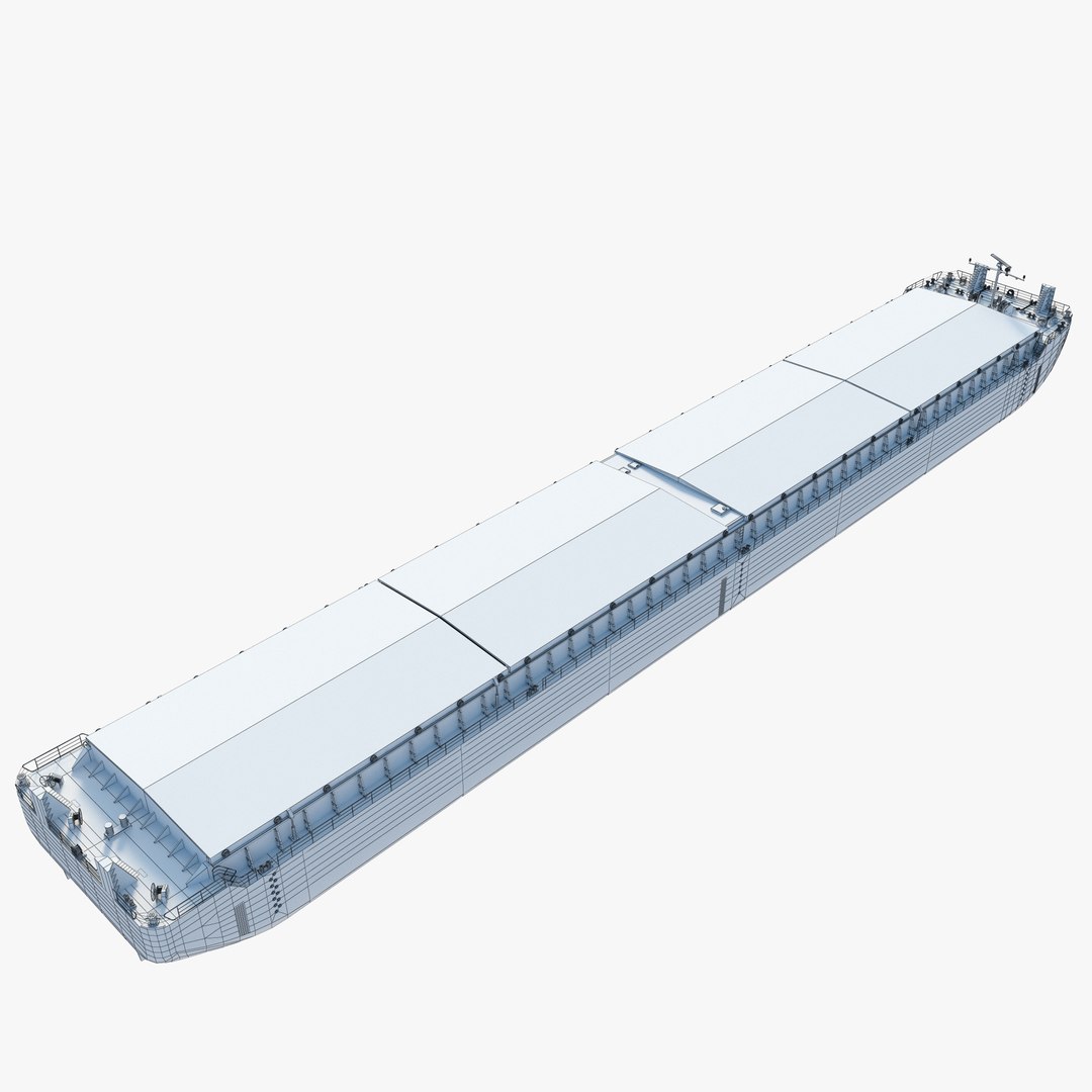 Cargo Barge Containers 3D Model - TurboSquid 1284710