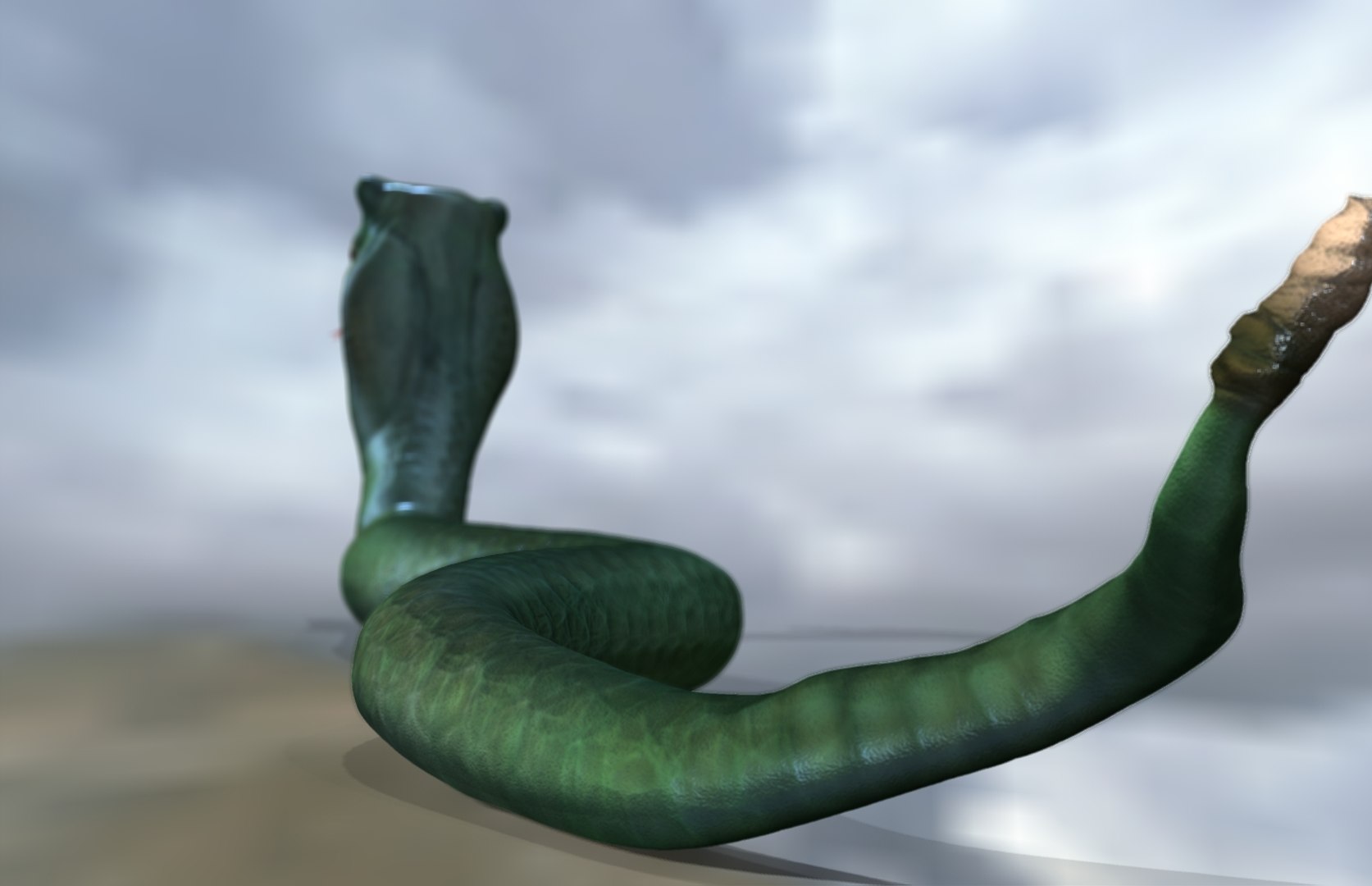 3d Lenny Snake Model