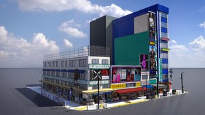 Japanese Streetscape Akihabara 0001 model