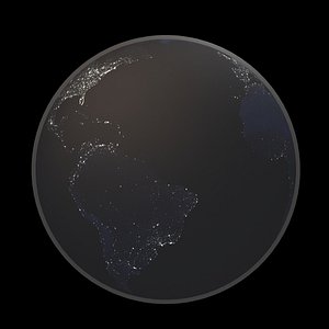 Earth At Night 3D model
