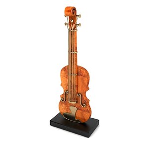 violin decor 3D model